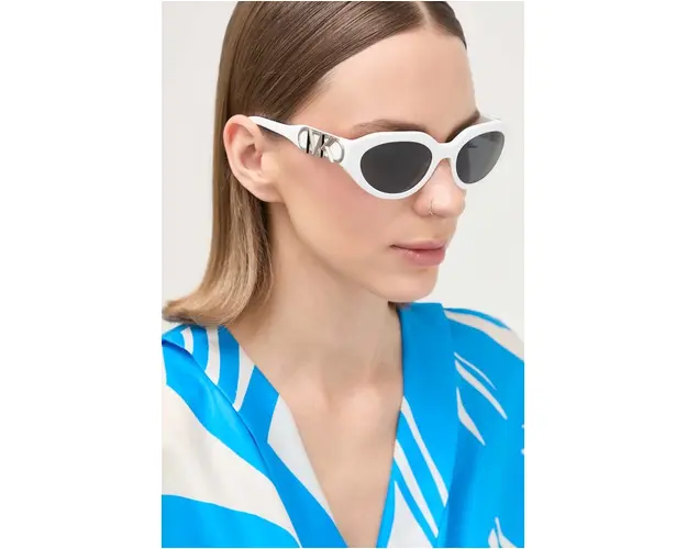 Michael Kors ochelari de soare femei, culoarea alb
