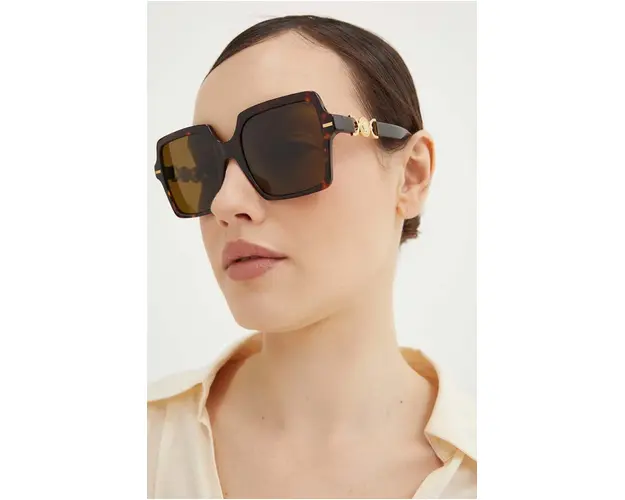 Versace ochelari de soare femei, culoarea negru