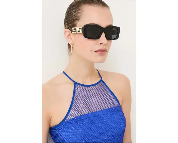 Versace ochelari de soare femei, culoarea negru
