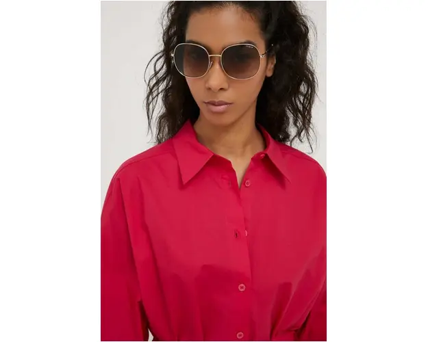VOGUE ochelari de soare femei, culoarea bej
