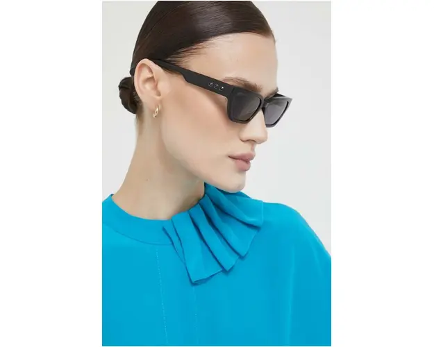 Swarovski ochelari de soare 56259306 MILLENIA femei, culoarea negru