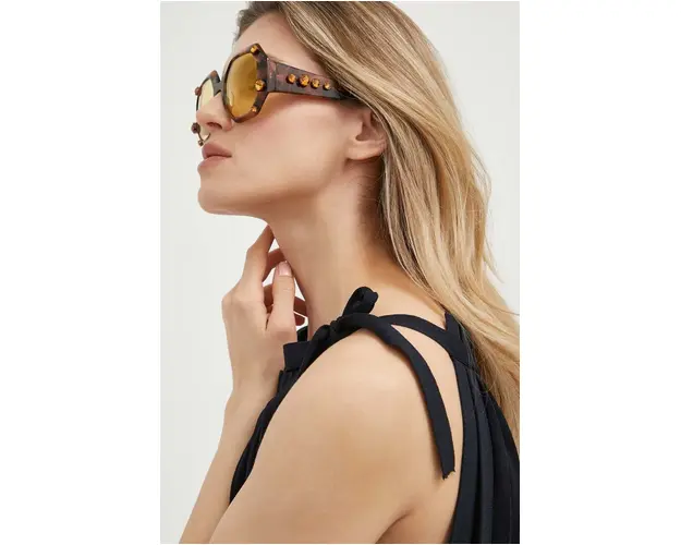 Swarovski ochelari de soare 56349748 CONSTELLA femei, culoarea maro