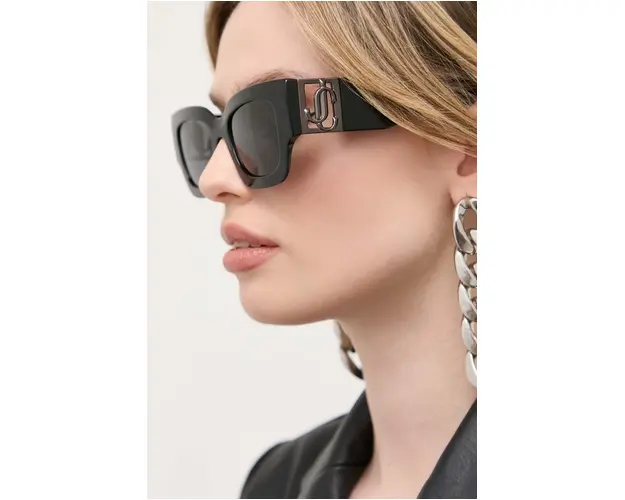 Jimmy Choo ochelari de soare Nena femei, culoarea negru