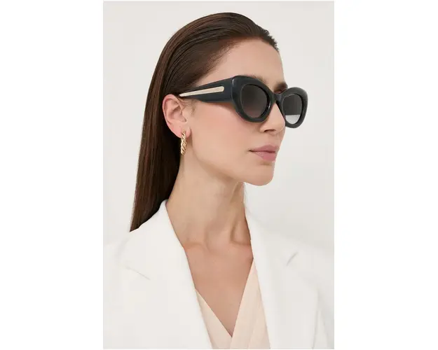 Alexander McQueen ochelari de soare AM0403S femei, culoarea negru