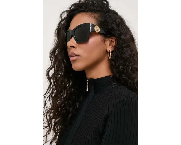 Versace ochelari de soare femei, culoarea negru