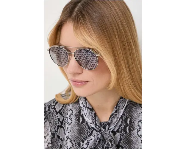 Michael Kors ochelari de soare femei, culoarea argintiu