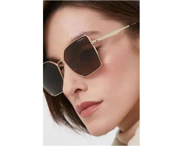 VOGUE ochelari de soare femei, culoarea maro