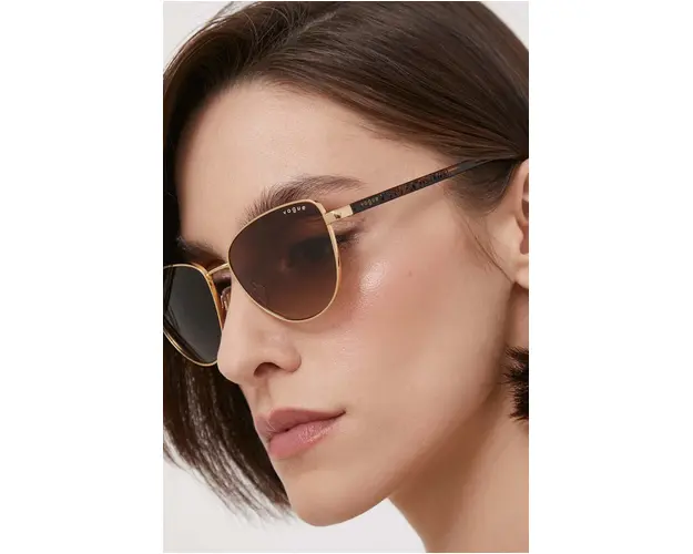VOGUE ochelari de soare femei, culoarea maro