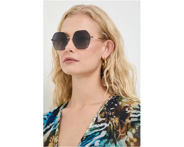 BOSS ochelari de soare femei, culoarea negru