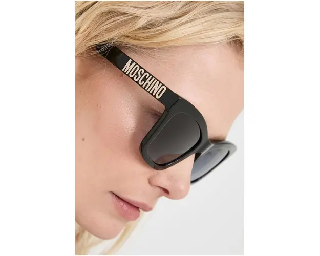 Moschino ochelari de soare femei, culoarea negru