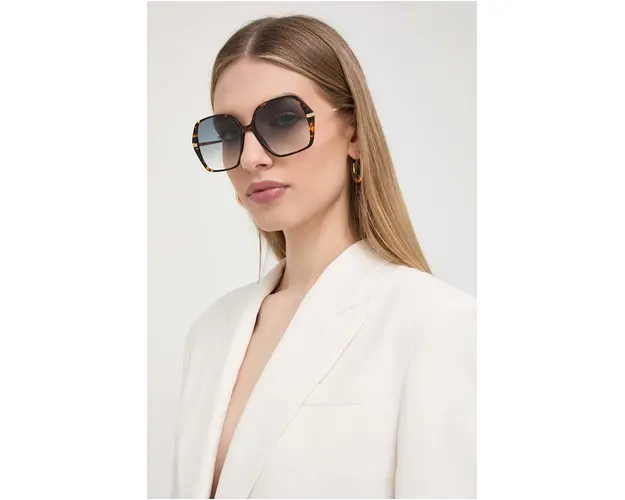 BOSS ochelari de soare femei, culoarea maro