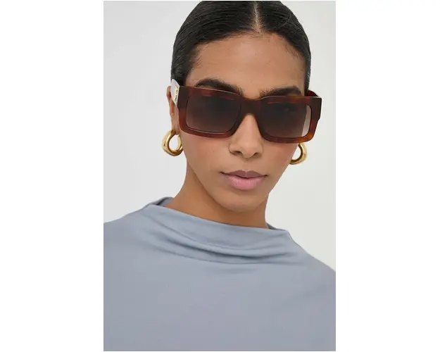 BOSS ochelari de soare femei, culoarea negru