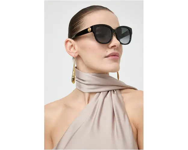 Gucci ochelari de soare femei, culoarea negru