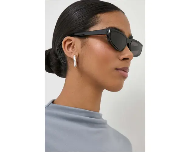 Saint Laurent ochelari de soare femei, culoarea negru