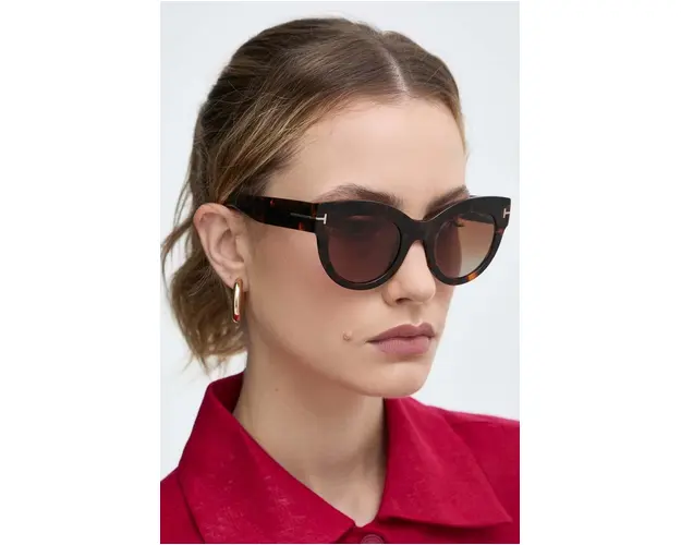 Tom Ford ochelari de soare femei, culoarea maro, FT1063_5152T