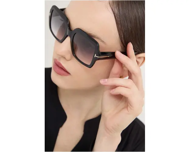 Tom Ford ochelari de soare femei, culoarea negru, FT1082_5401B