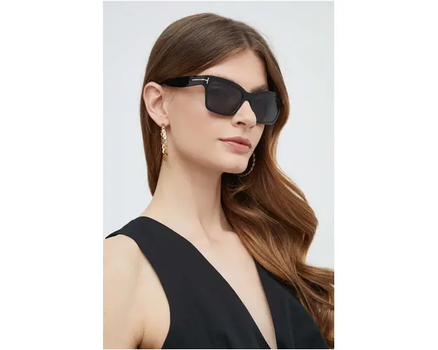 Tom Ford ochelari de soare femei, culoarea negru, FT1085_5401A