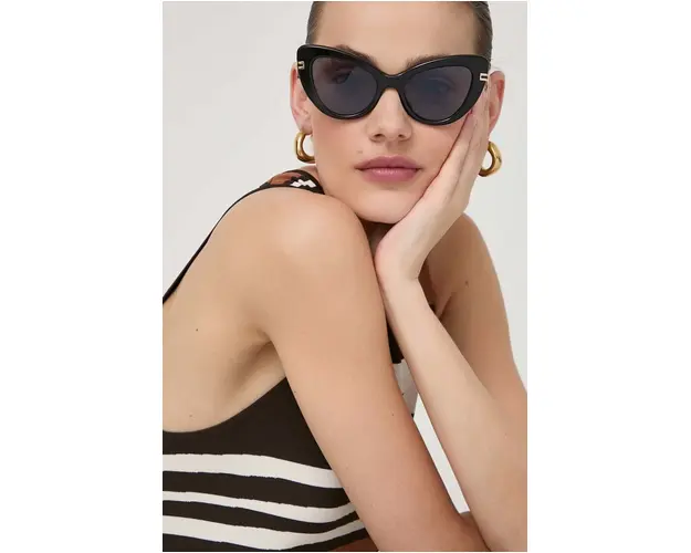 Vivienne Westwood ochelari de soare femei, culoarea negru