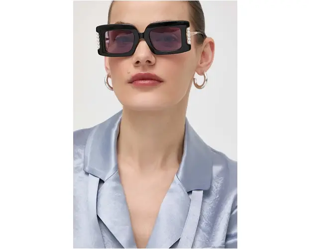 Vivienne Westwood ochelari de soare femei, culoarea negru