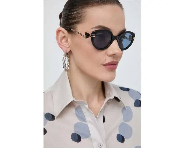 Vivienne Westwood ochelari de soare femei, culoarea negru