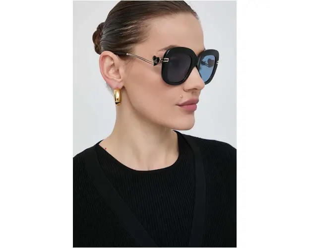 Vivienne Westwood ochelari de soare femei, culoarea negru