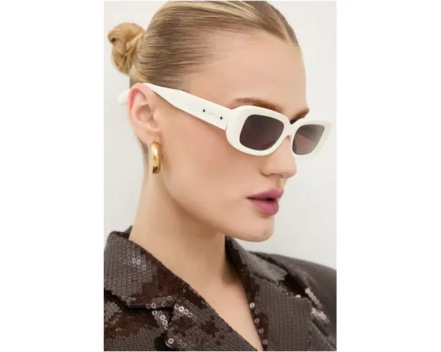 AllSaints ochelari de soare femei, culoarea alb