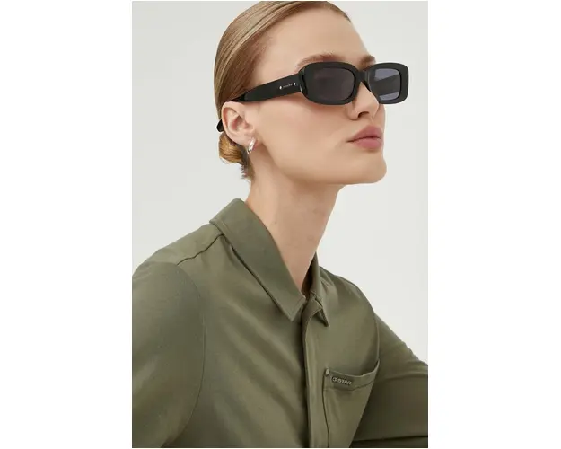 AllSaints ochelari de soare femei, culoarea negru