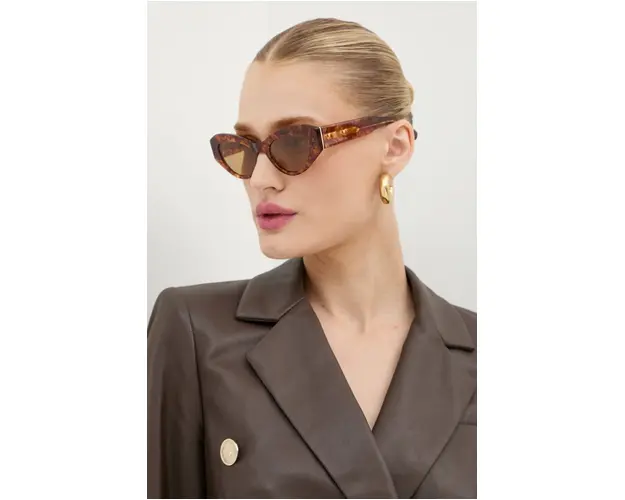 AllSaints ochelari de soare femei, culoarea maro