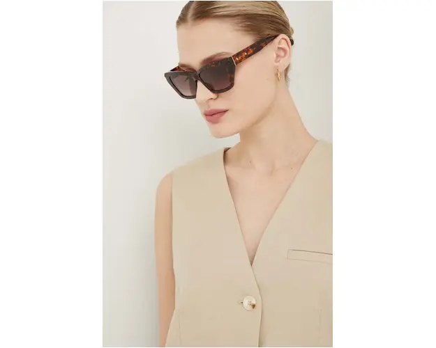 AllSaints ochelari de soare femei, culoarea maro