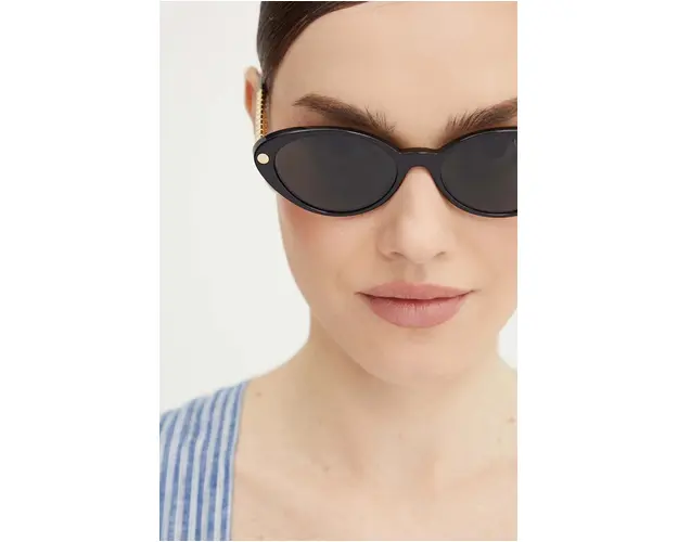 Versace ochelari de soare femei, culoarea negru, 0VE4469