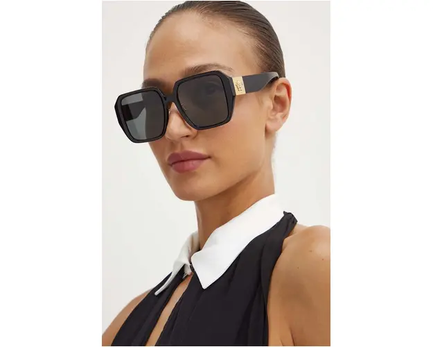 Versace ochelari de soare femei, culoarea negru, 0VE4472D