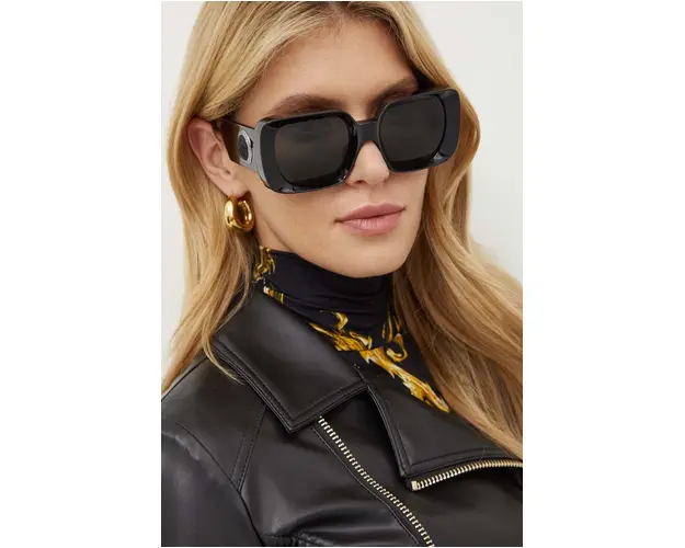 Versace ochelari de soare femei, culoarea negru, 0VE4473U