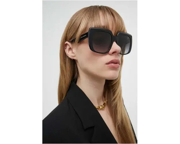 Dolce & Gabbana ochelari de soare femei, culoarea negru, 0DG4414
