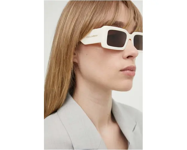 Dolce & Gabbana ochelari de soare femei, culoarea bej