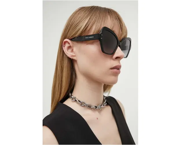 Dolce & Gabbana ochelari de soare femei, culoarea negru