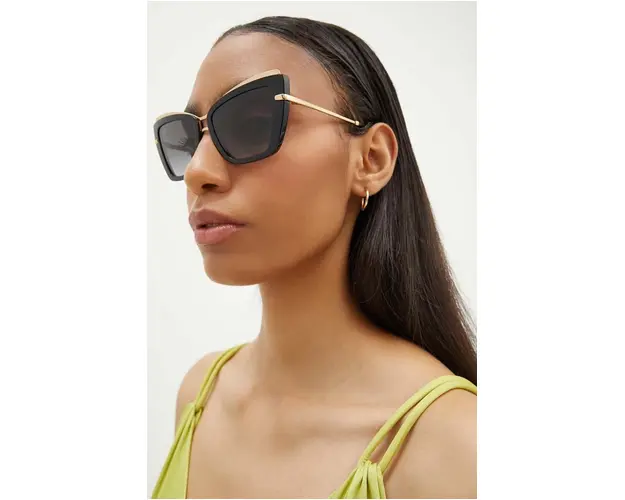 Dolce & Gabbana ochelari de soare femei, culoarea negru