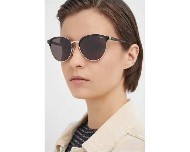 VOGUE ochelari de soare femei, culoarea negru, 0VO4303S