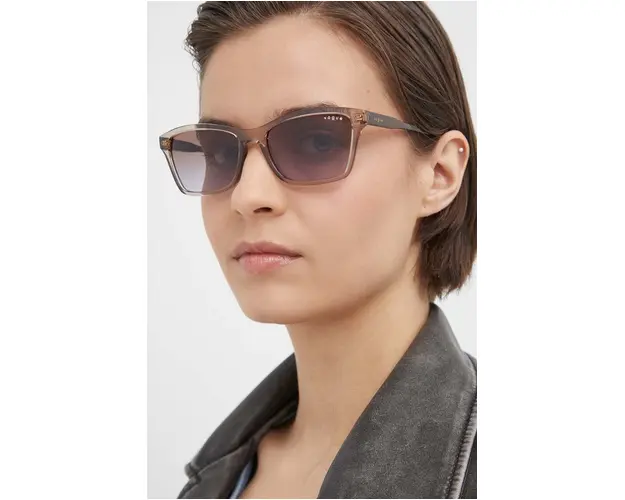 VOGUE ochelari de soare femei, culoarea bej, 0VO5551S