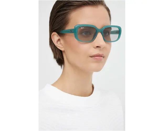 Ray-Ban ochelari de soare femei, culoarea verde, 0RB4421D