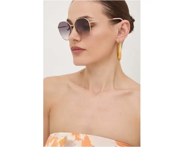 Jimmy Choo ochelari de soare femei, culoarea violet, 0JC4007BD