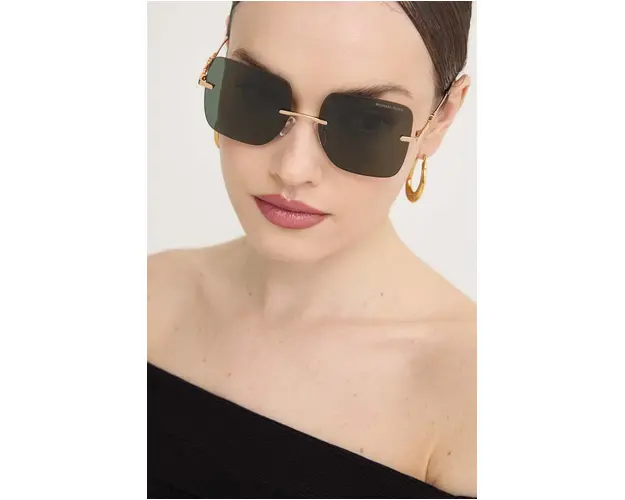 Michael Kors ochelari de soare QUéBEC femei, culoarea auriu, 0MK1150