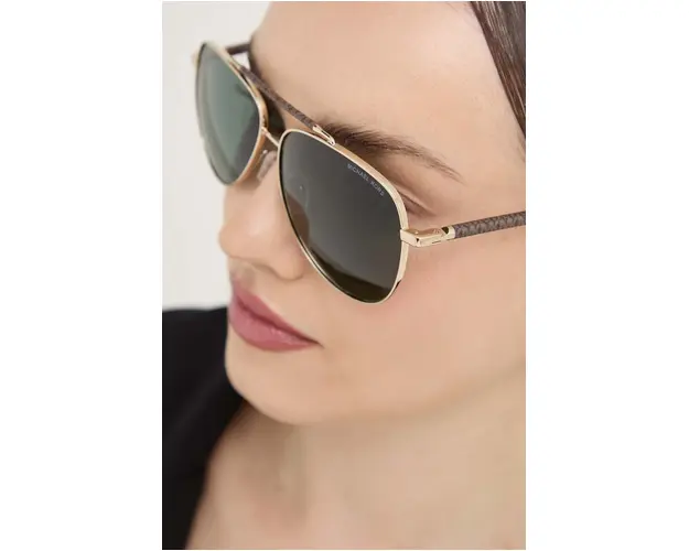 Michael Kors ochelari de soare PORTUGAL femei, culoarea auriu, 0MK1146