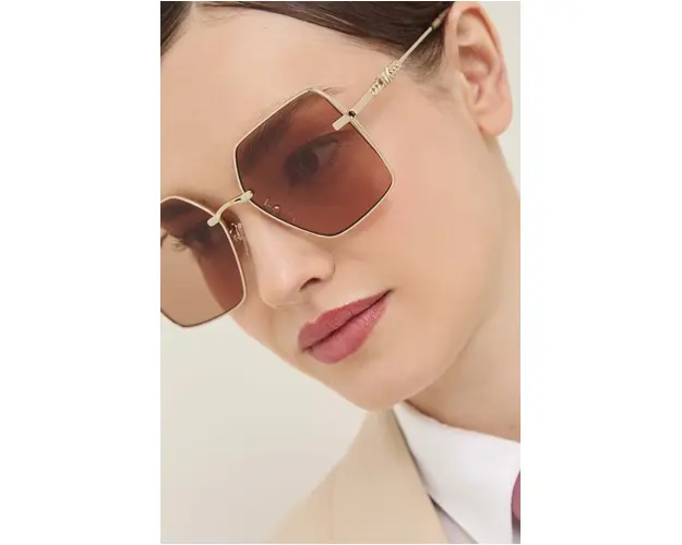 Michael Kors ochelari de soare SANYA femei, culoarea auriu, 0MK1157D