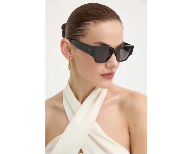 Bottega Veneta ochelari de soare femei, culoarea negru, BV1285S