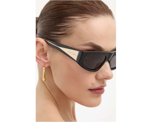 Bottega Veneta ochelari de soare femei, culoarea negru, BV1277S