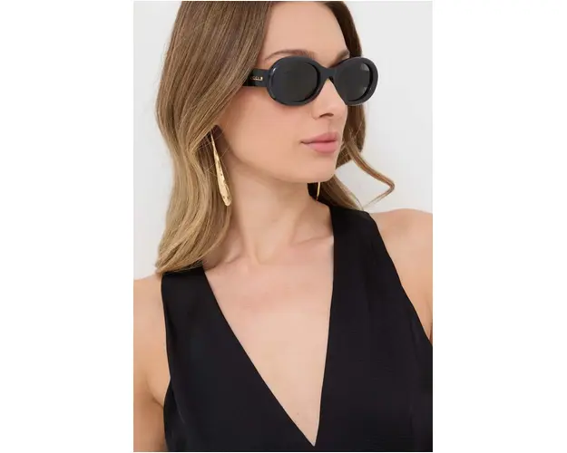 Gucci ochelari de soare femei, culoarea negru