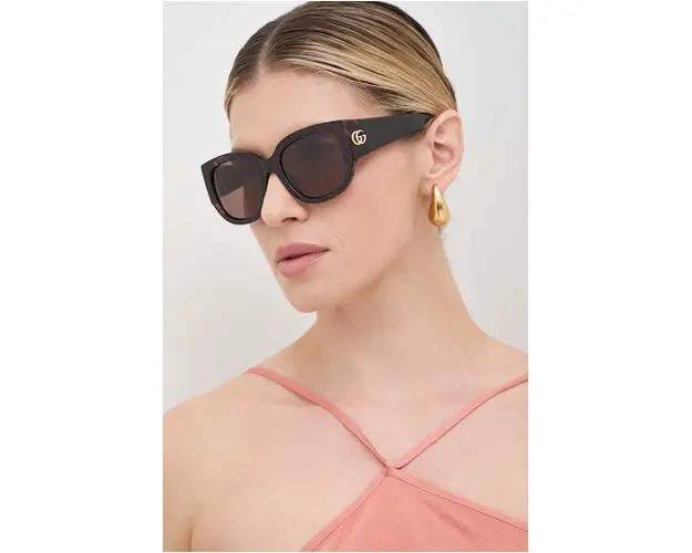 Gucci ochelari de soare femei, culoarea maro