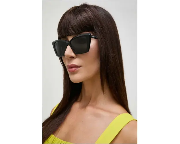 Saint Laurent ochelari de soare femei, culoarea negru, SL 657