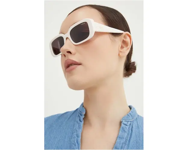 VOGUE ochelari de soare femei, culoarea alb