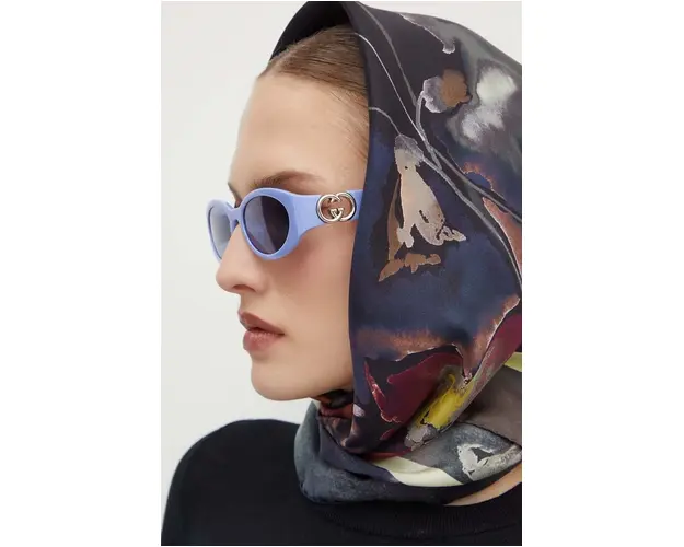 Gucci ochelari de soare femei, culoarea violet, GG1662SA